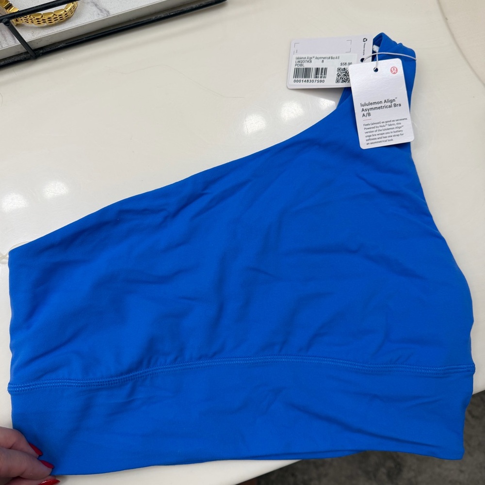 lululemon athletica Blue Asymmetrical Bra